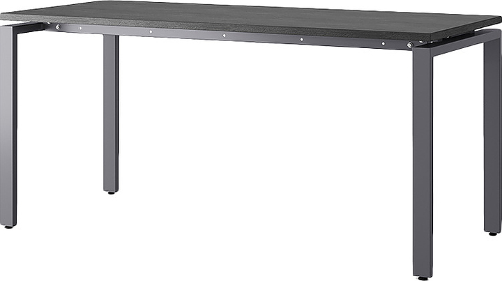 Стол офисный КОБОР P-120/60 graphite/glazed