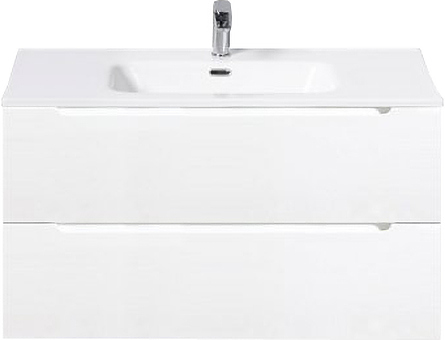 Тумба с раковиной BelBagno ETNA-900-2C-SO-BO-P + LOV-900-LVB белый матовый