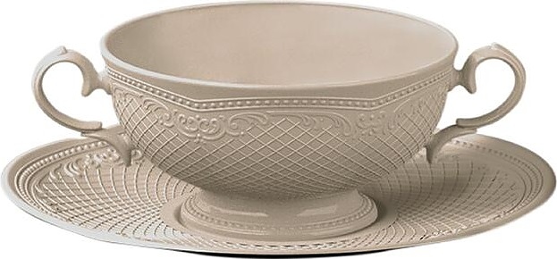 Бульонная пара Noble Aristocrat Peach Tea 313602+313010-PEACH 280 мл (фарфор)