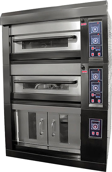 Печь хлебопекарная SILVER 248 F газ + каменный под (2 яруса) + пароувлажнение