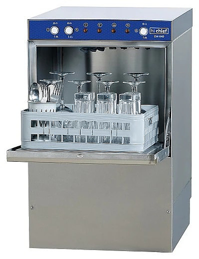 Стаканомоечная машина Hi Chief Chief GW-640+DR+RA ECO с дозатором моющего и ополаскивающего средства