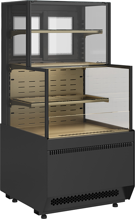 Витрина кондитерская комбинированная Carboma KC70 VV/VV 0,6-2-1 Standard боковина ступенька версия 2.0 (9005-0109)