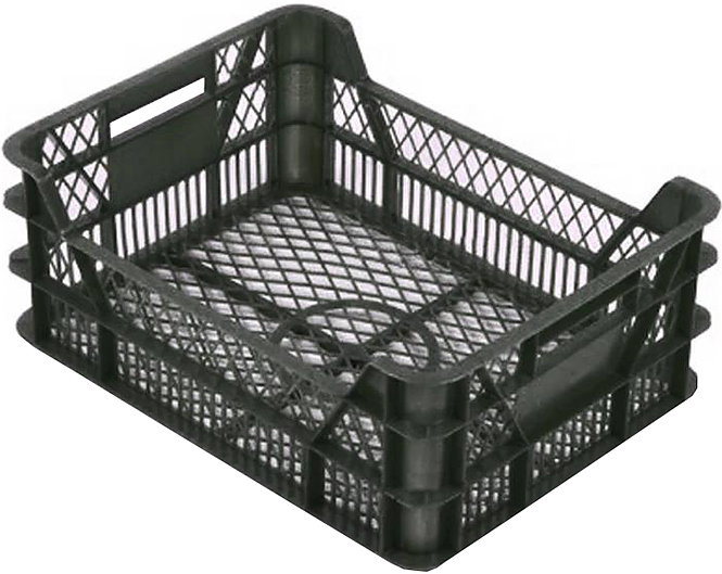 Ящик для овощей и фруктов ТАРА.РУ 110-1 400х300х155 мм черный