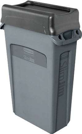Контейнер для мусора Rubbermaid FG354000GRAY (с крышкой)