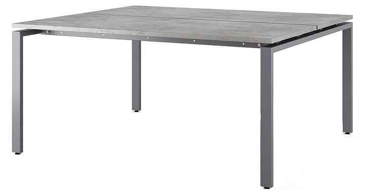 Стол офисный КОБОР P/2-180/160 graphite/chicago