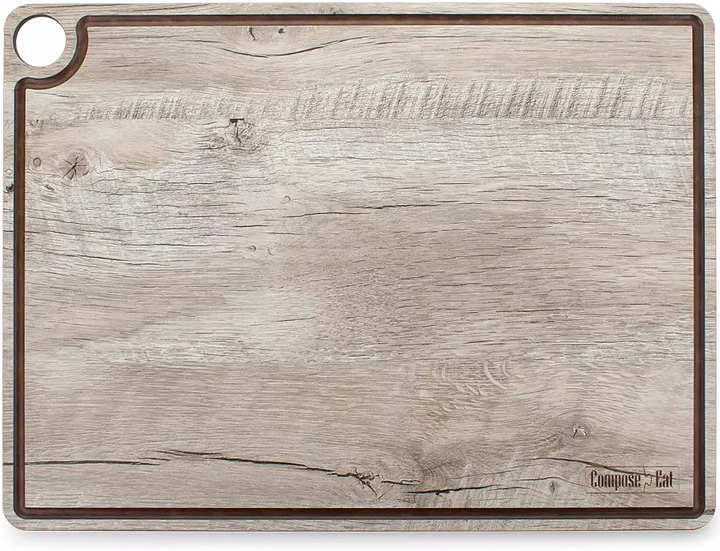 Доска разделочная c желобом ComposeEat ProFashion DRJ42310523LS6 42х31 см, дуб светлый