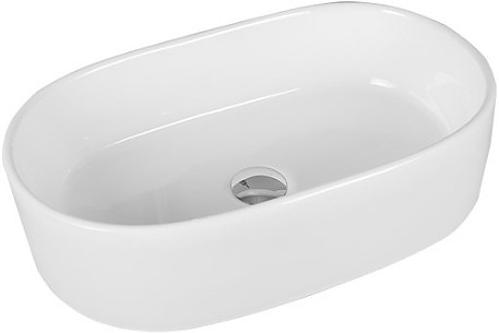 Раковина накладная Mira MR-5635 56х35 см, без отв. под смеситель, керамика