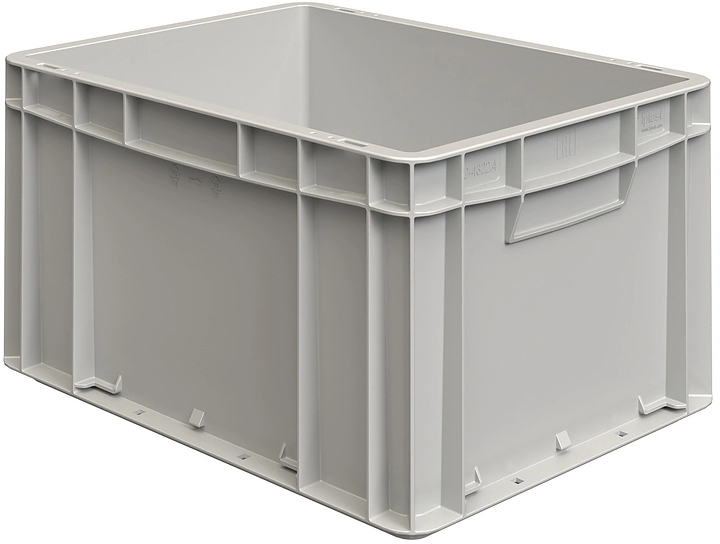 Ящик-евроконтейнер iPlast ЕС-4322.4 400х300х220 мм серый