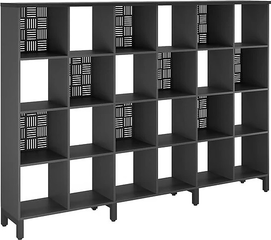 Стеллажная система КОБОР SQ-4X6 black/wood