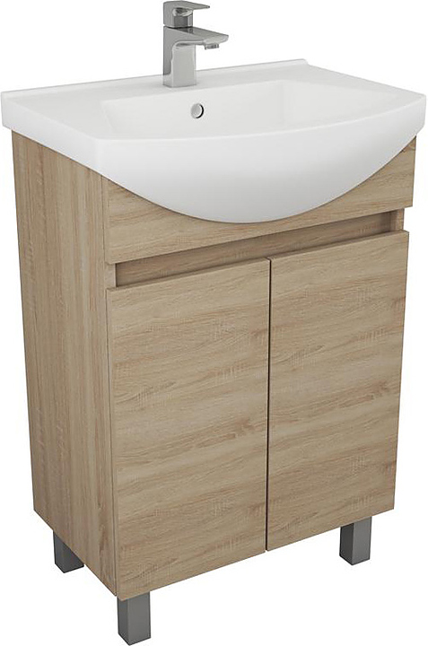 Тумба напольная под раковину OWL Eland 55 OW29.10.12, дуб сонома