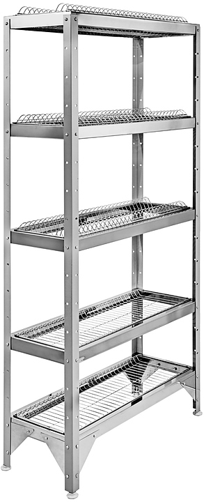 Стеллаж кухонный Hessen СТР-1,6*8/3+2 оц.