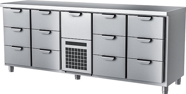 Стол холодильный HappyChef TC GH 3-3-CBR-3-3