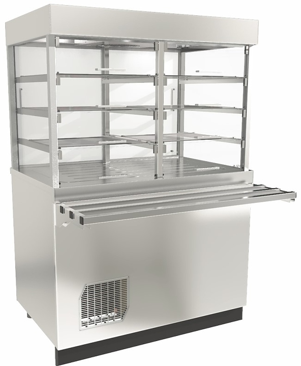 Прилавок-витрина холодильный Abat Сэйла ПВВ(Н)-70Е-С-02-НШ нерж.