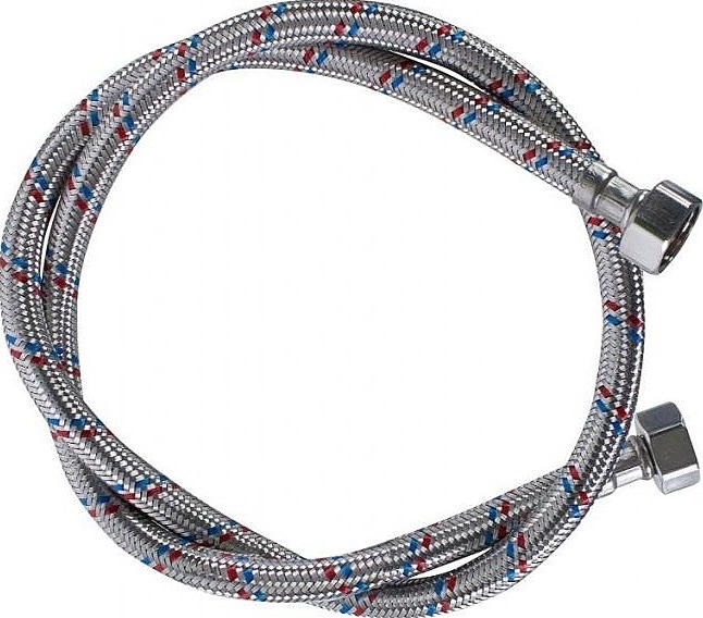 Подводка гибкая для подключения к водоснабжению Rinser 1/2", PN 6, 2000 мм, гайка-гайка