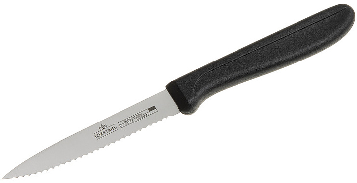 Нож кухонный Luxstahl KL46S-839K1 3,7" 96 мм черный
