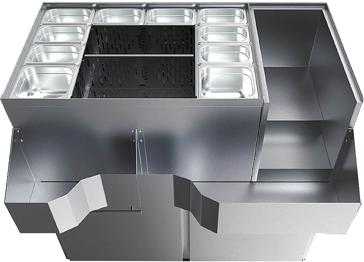 Модуль барный БАР-РУС БР-Б/99 Ледовая крепость (выдвижные ящики)