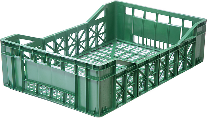 Ящик для овощей и фруктов ТАРА.РУ 165 600х400х165 мм зеленый
