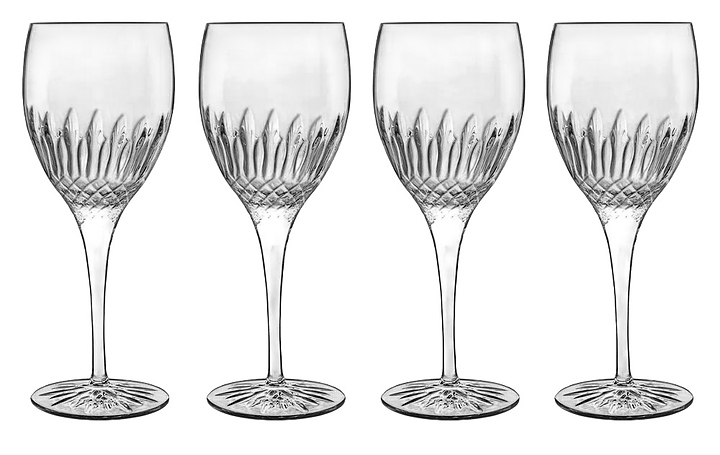 Набор бокалов для белых вин Luigi Bormioli A12758G1002AA01 RIESLING Diamante объем 380 мл, 4 шт, хрусталь