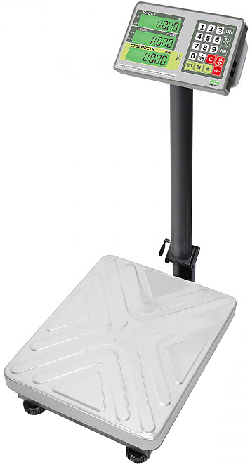 Весы напольные Mertech M-ER 335 ACPU-60.10 "TURTLE" с расчетом стоимости товара LCD
