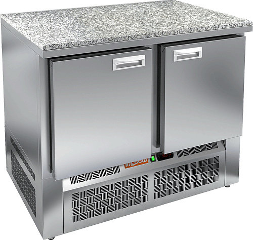 Стол холодильный HICOLD GNE 11/TN O без борта камень
