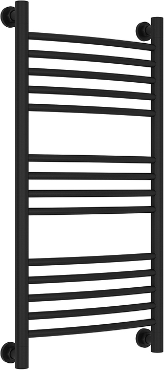 Полотенцесушитель водяной Сунержа Богема+ 80x40 см с выгнутой перемычкой, матовый черный