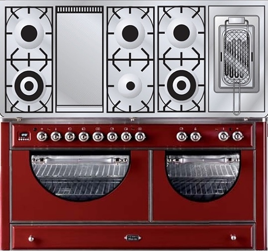 Газовая плита с духовым шкафом ILVE MCA-150FRD-E3