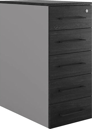 Тумба приставная КОБОР TS5-40/70 aluminum/wood