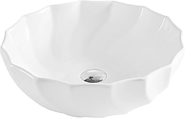 Раковина накладная Mira MR-4646 46х46 см, без отв. под смеситель, керамика