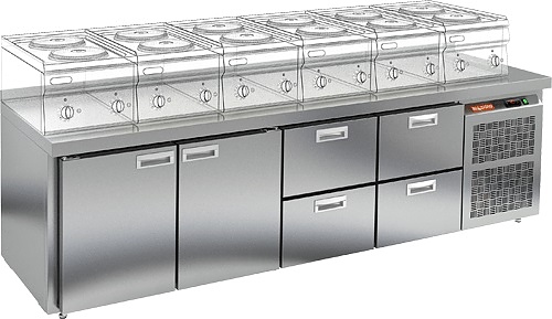 Стол холодильный HICOLD GN 1122 BR2 TN LT