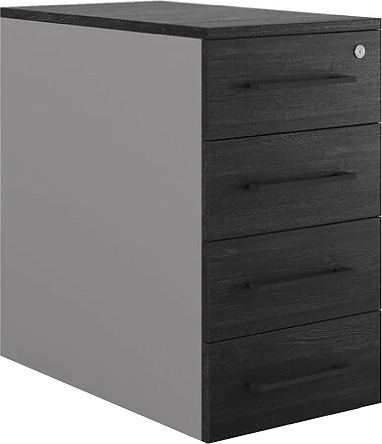 Тумба приставная КОБОР TS4-40/60 aluminum/wood