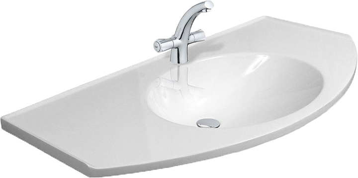 Раковина ЭСТЕТ Флорида 100 ФР-00000802 100х52,5х17 см, литьевой мрамор