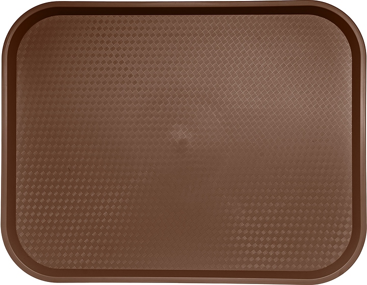 Поднос MGprof 79516 44,5х34,5 см (полипропилен) поверхность классик (167) прямоугольный темно-коричневый