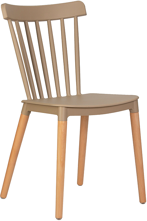 Стул обеденный DOBRIN 687PP-LMZL-N THEO (бежевый, светлый бук) 4 шт.