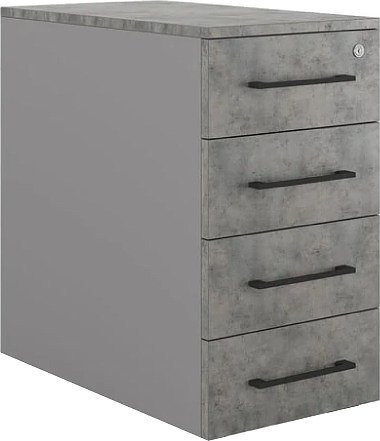 Тумба приставная КОБОР TS4-40/50 aluminum/chicago