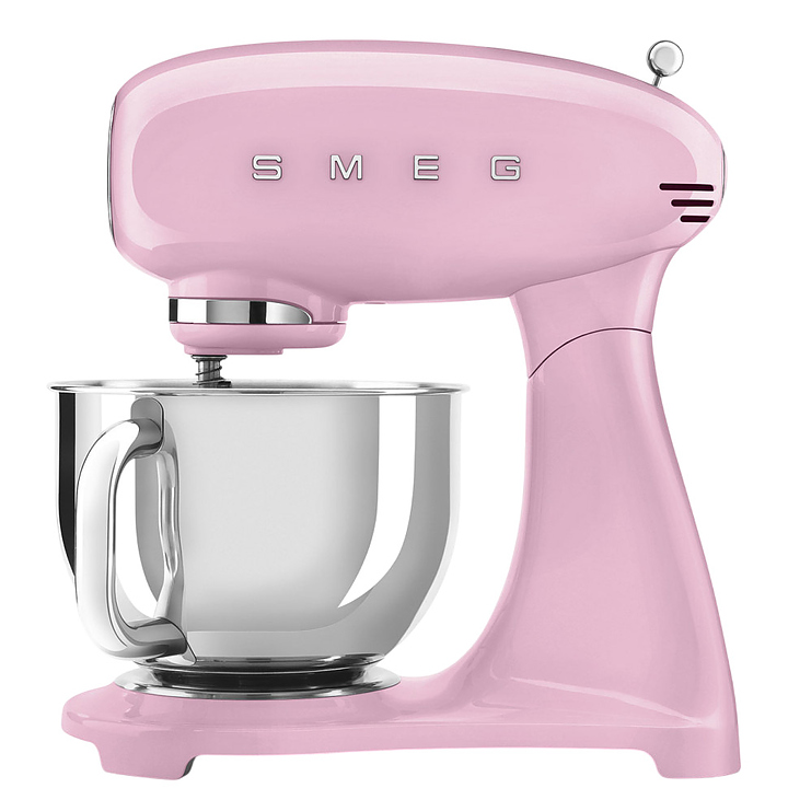 Миксер планетарный SMEG SMF05PKEU 1000 Вт 4,8 л 405х221х378 мм розовый, глянцевый