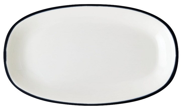 Блюдо для подачи Bonna Линеа Черный Гурмэ 77983 150х85 мм