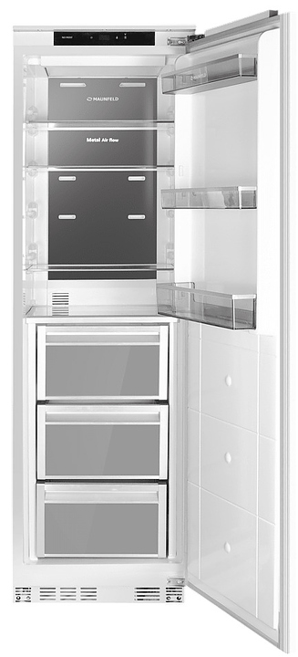 Холодильник Maunfeld MBF205NFWGR 331 л 595х565х2053 мм белый, серый