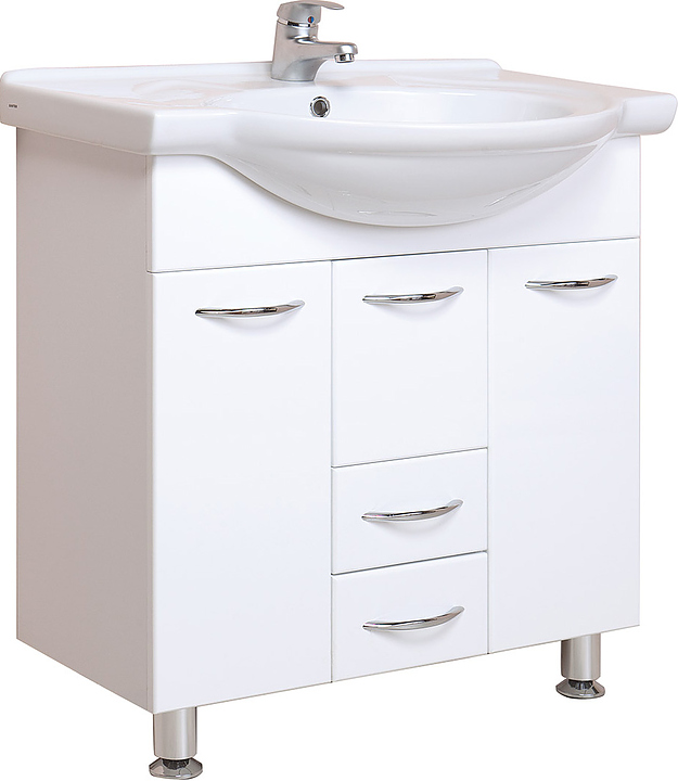 Тумба под раковину Onika МОНИКА 75.17 с бельевой корзиной