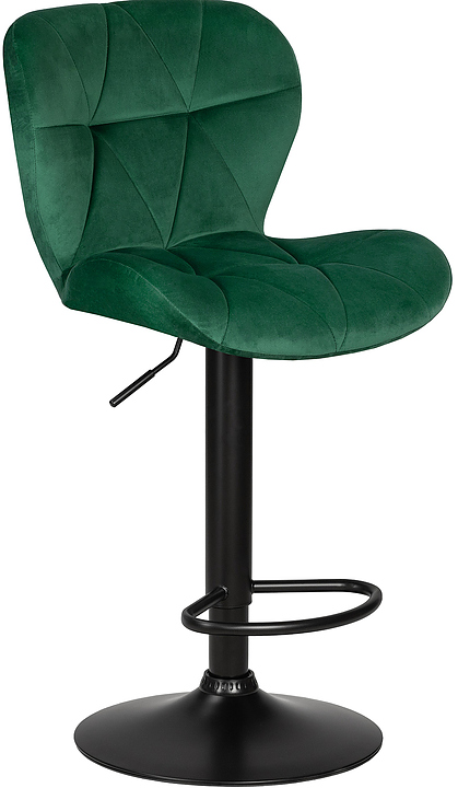 Стул барный DOBRIN 5022-LM-N BARNY BLACK (зеленый велюр) 2 шт.