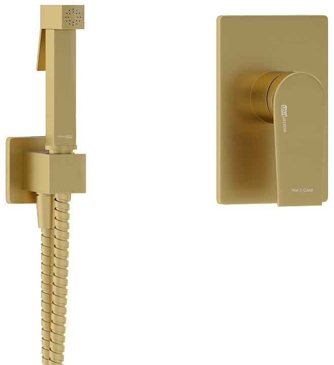 Встраиваемый комплект для биде Wasserkraft Aisch A5551.184.237.213 матовое золото
