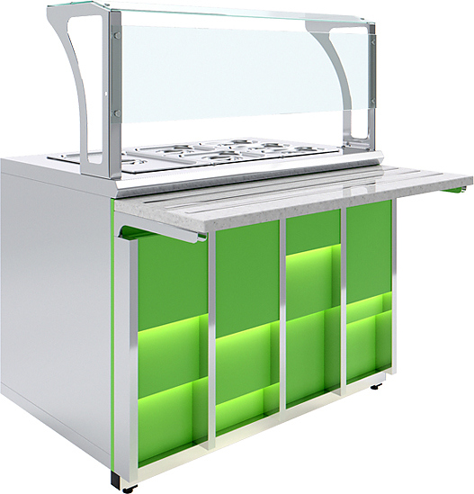 Мармит вторых блюд Luxstahl МВП (С)-1500 Premium Neon