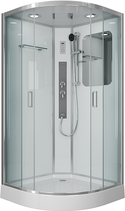 Кабина душевая Niagara NG-6001-01G 90x90x210 см