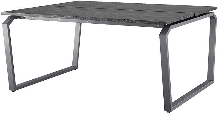Стол офисный КОБОР TB/2-100/160 graphite/glazed
