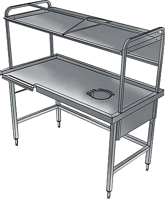 Стол для сортировки посуды Electrolux Professional BHST1708R (865336)