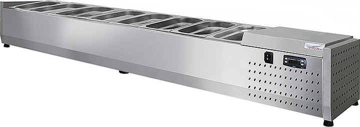 Витрина холодильная Finist ToppingBox НХВо-8 открытая