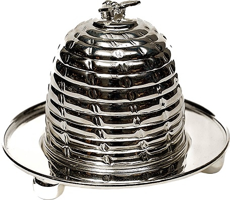 Емкость для меда Roomers Tableware PI153/S d=15 см h=12 см (никель с посеребрением)