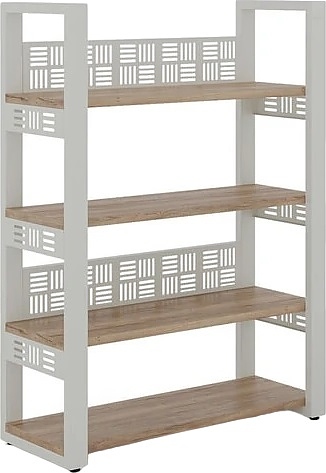Стеллаж открытый КОБОР SO4-100/36 white/natural
