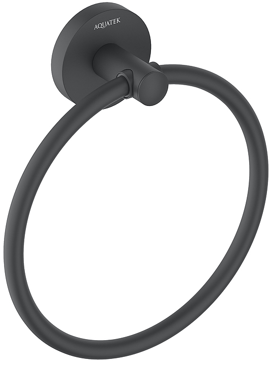 Полотенцедержатель Aquatek Оберон AQ4212MB черный матовый