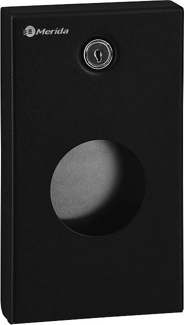Диспенсер пакетов для гигиенических прокладок Merida STELLA R BLACK GSC002R (нерж. сталь) черный