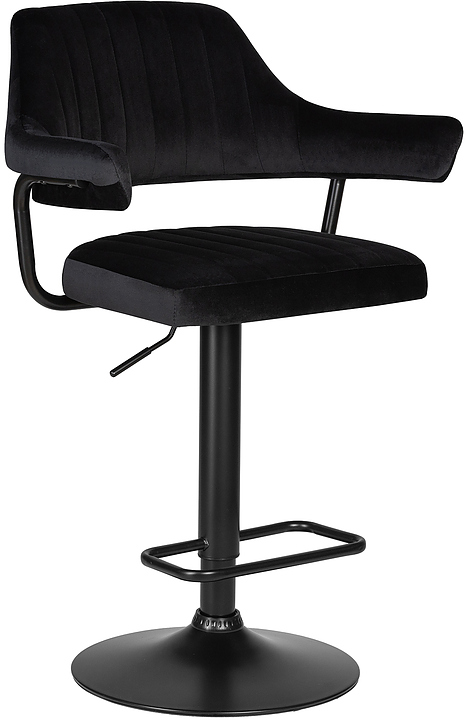 Стул барный DOBRIN 5019_BlackBase-LM CHARLY BLACK (черный)